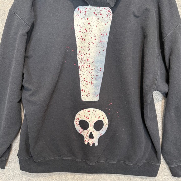 Knotts Scary Farm Hoodie Sweatshirt Mens 2XL Skulls Bones Horror Halloween Black - Picture 7 of 8